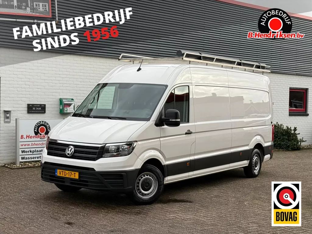Volkswagen Crafter GB 2.0 TDI L4H3 3500 FWD Trendline/ Imperiaal/ Vloer + wandplaten/ Trekhaak/ Airco/ Cruise control/ Bluetooth/ 1 Eigenaar/ Origineel NL/ NAP