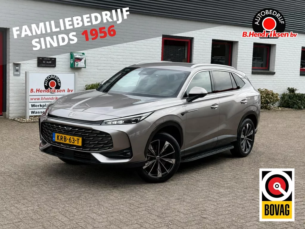 MG Hs 1.5T GDI PHEV Aut Comfort/ Nieuwe voorraad auto/ 100 KM elektrisch bereik/ Bruin interieur/ Camera achter/ Apple Carplay/ Keyless entry