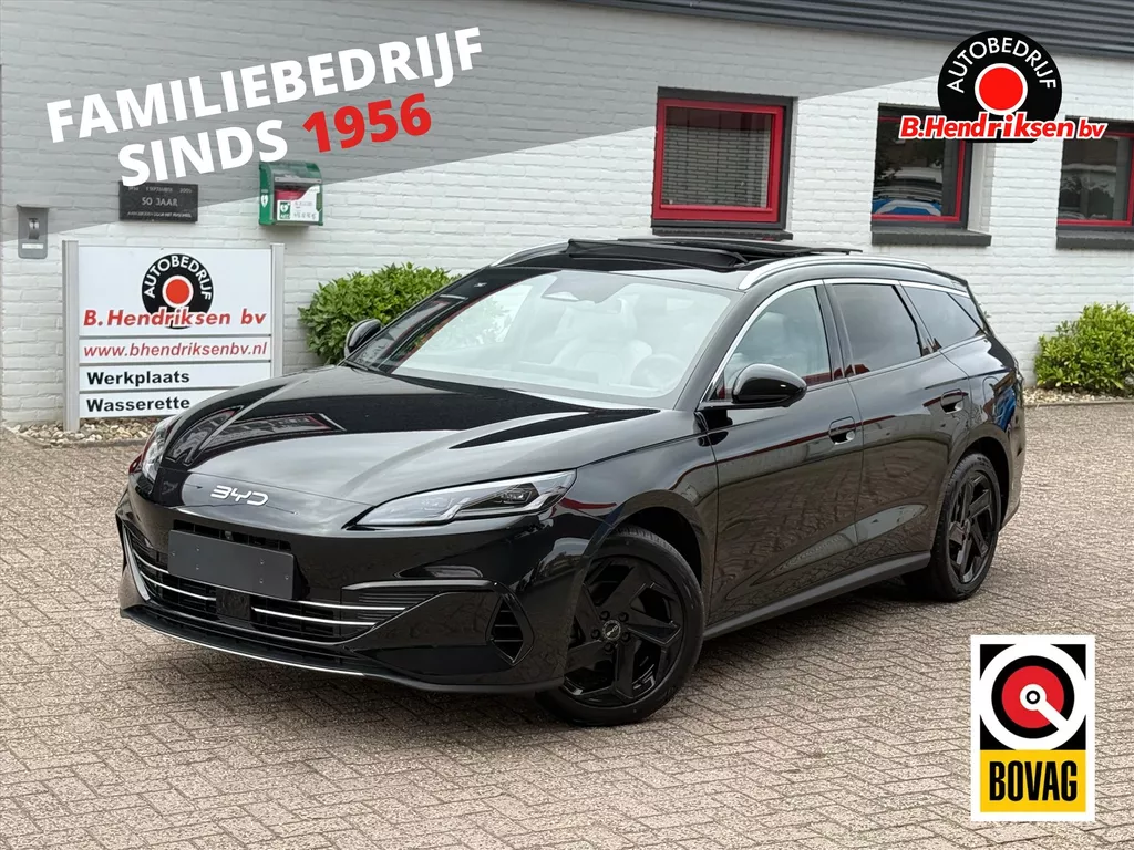 Byd Seal 6 Touring 1.5 DM-i 212PK PHEV Comfort/ Panoramadak/ 18 Inch/ Adaptieve cruise/ 360 Camera/ 8000 euro korting/ 100 KM elektrisch/ Nieuwe voorraad auto