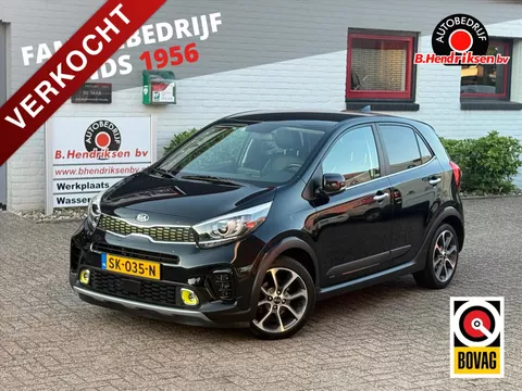 Kia Picanto 1.0 T-GDi 100pk 5-zits X-Line/ Camera achter/ stoel leder/ Keyless entry/ DAB/ Apple Carplay/ Navigatie/ Stoel + stuurverwarming/ Origineel NL/ NAP