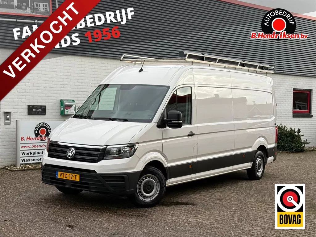 Volkswagen Crafter GB 2.0 TDI L4H3 3500 FWD Trendline/ Imperiaal/ Vloer + wandplaten/ Trekhaak/ Airco/ Cruise control/ Bluetooth/ 1 Eigenaar/ Origineel NL/ NAP