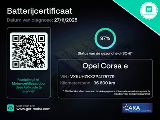 Opel Corsa Electric 50kWh 136pk Aut (11 kw boordlader) Edition Level 2/ SOH 97%/ Apple Carplay/ 1 Eigenaar/ Origineel NL/ NAP