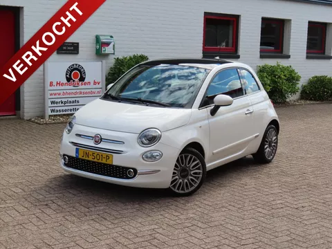 Fiat 500 TwinAir Turbo 80pk Lounge/ Panoramadak/ Parkeersensoren/ Climatronic/ Navigatie/ Origineel NL/ NAP