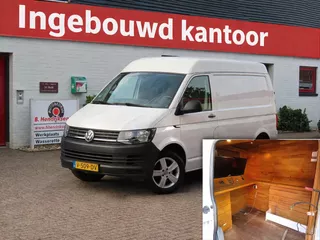 Volkswagen Transporter 2.0 TDI L2H2 Comfortline/ Compleet ingebouwd kantoor + werkplek, zie foto's/ Omvormer/ Cruise control/ Lichtmetalen velgen/ Airco/ Origineel NL/ NAP