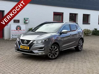Nissan Qashqai 1.3 DIG-T 160pk DCT Tekna+/ Trekhaak/ Panoramadak/ DAB/ Apple Carplay/ Stoelverwarming/ Lederen bekleding/ Stoelverwarming/ Dealer onderhouden
