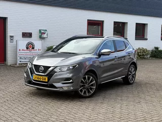 Nissan Qashqai 1.3 DIG-T 160pk DCT Tekna+/ Trekhaak/ Panoramadak/ DAB/ Apple Carplay/ Stoelverwarming/ Lederen bekleding/ Stoelverwarming/ Dealer onderhouden