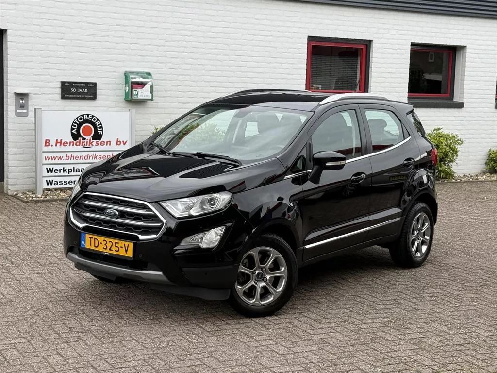 Ford Ecosport 1.0 EcoBoost 125pk AUT Titanium/ Stoel + stuur verwarming/ Keyless entry/ Camera achter/ Apple Carplay/ Cruise control/ Navigatie/ Origineel NL/ NAP