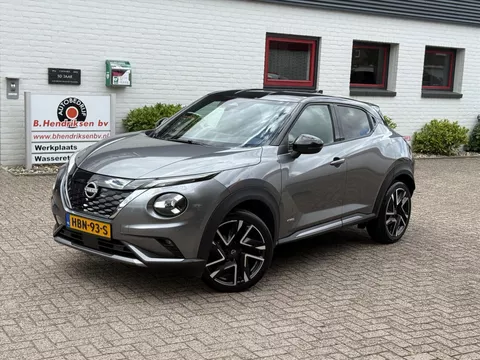 Nissan Juke Hybrid 143pk N-Design/ Apple Carplay/ Camera achter/ DAB/ Keyless entry/ Zwart dak/ Stoel + stuur verwarming/ 1 Eigenaar/ Origineel NL/ NAP