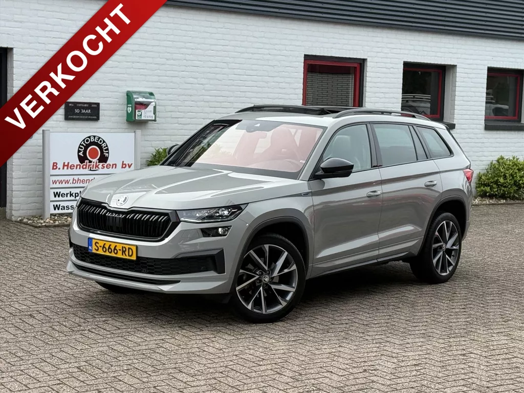 Skoda Kodiaq 1.5 TSI ACT 150pk Sportline Business/ Panoramadak/ Trekhaak/ 20 Inch velgen/ Travel pakket/ Navi pakket/ Assistentie pakket/ Functie pakket/ NAP