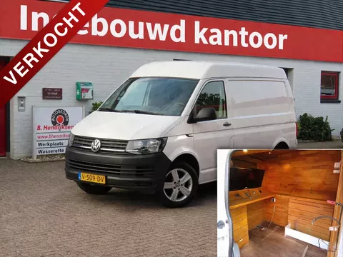 Volkswagen Transporter 2.0 TDI L2H2 Comfortline/ Compleet ingebouwd kantoor + werkplek, zie foto's/ Omvormer/ Cruise control/ Lichtmetalen velgen/ Airco/ Origineel NL/ NAP