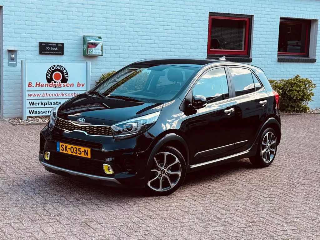 Kia Picanto 1.0 T-GDi 100pk 5-zits X-Line/ Camera achter/ stoel leder/ Keyless entry/ DAB/ Apple Carplay/ Navigatie/ Stoel + stuurverwarming/ Origineel NL/ NAP