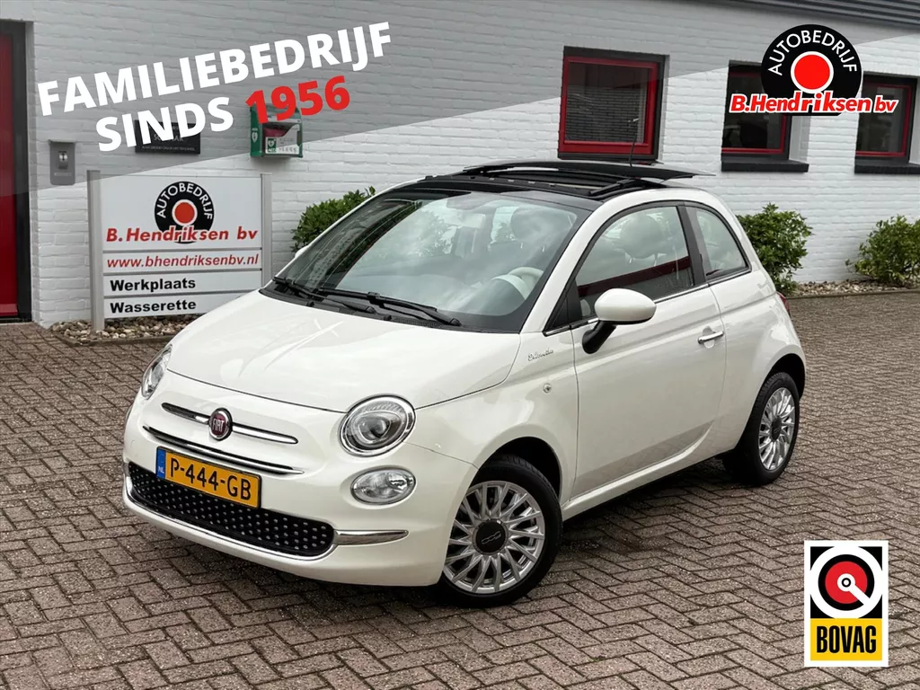 Fiat 500 1.0 70pk Hybrid Dolcevita/ Elektrisch schuifdak/ Cruise control/ Apple Carplay/ DAB/ Parkeersensoren/ 1 Eigenaar/ Origineel NL/ NAP