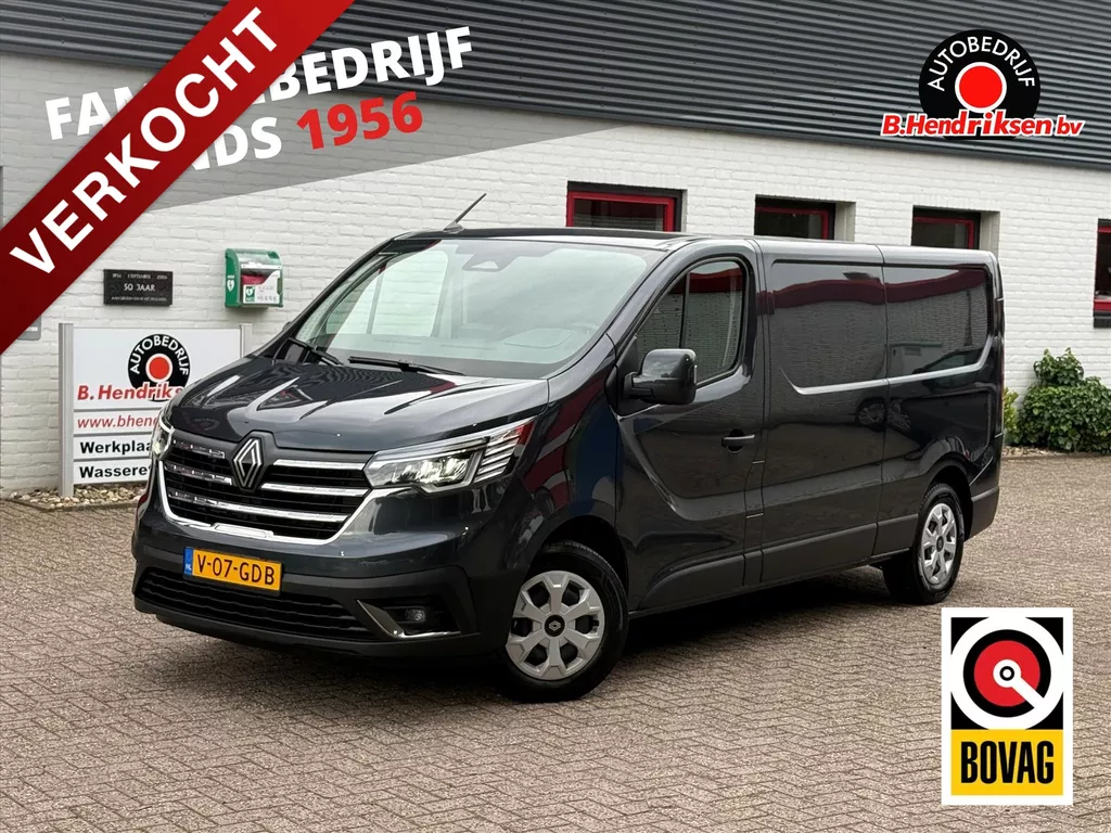 Renault Trafic GB 2.0 Blue dCi 150pk L2H1 T30 EDC Advance/ Camera achter/ Trekhaak/ Vloer + wand platen/ Led koplampen/ Apple Carplay/ 1 Eigenaar/ Origineel NL/ NAP