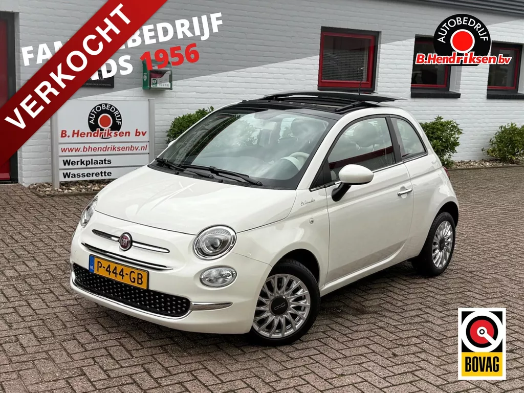 Fiat 500 1.0 70pk Hybrid Dolcevita/ Elektrisch schuifdak/ Cruise control/ Apple Carplay/ DAB/ Parkeersensoren/ 1 Eigenaar/ Origineel NL/ NAP