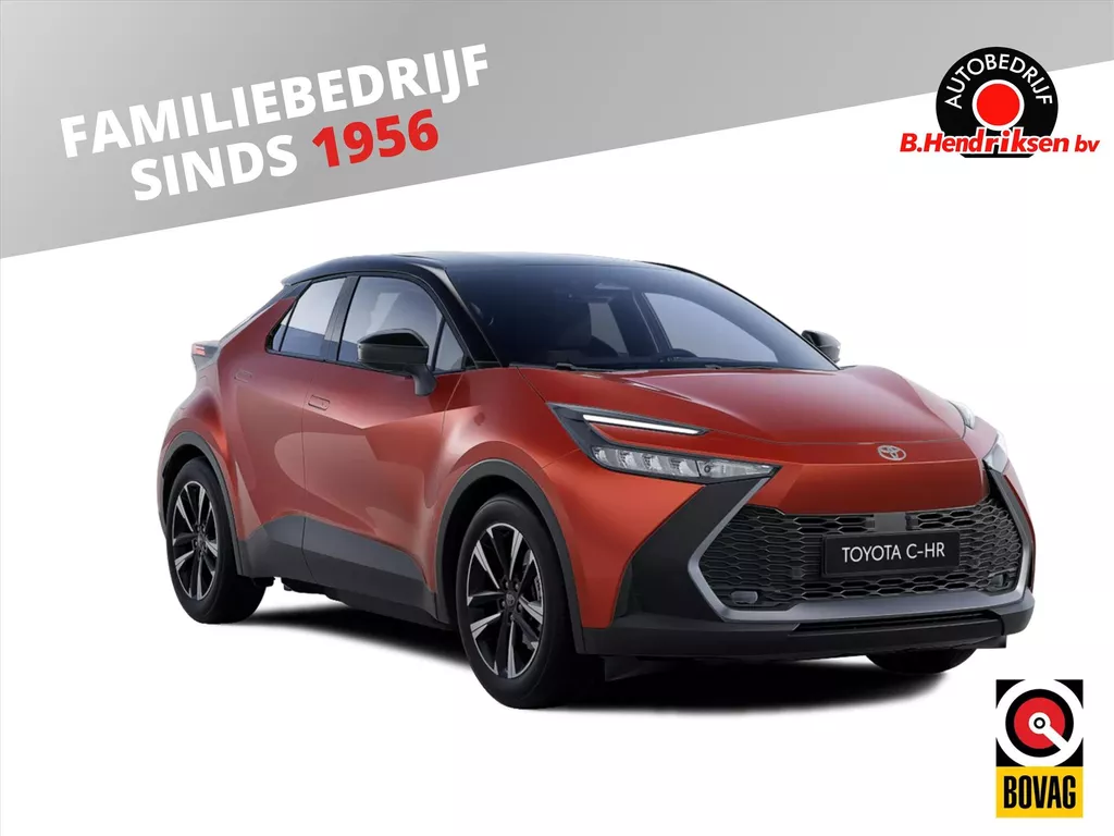 Toyota C-Hr 2.0 High Power PHEV 223pk CVT Dynamic Bi-Tone/ 10 Jaar garantie/ Zwart dak/ Apple Carplay/ Keyless entry/ Stuur + stoel verwarming/ Adaptieve cruise